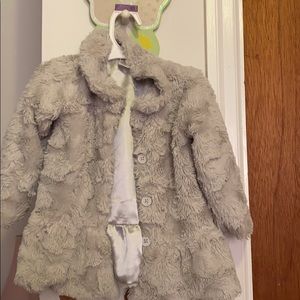 Toddler Formal Fluffy Jacket